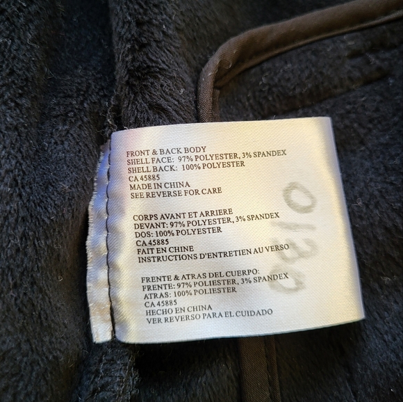 Michael Kors Women Black Full Zip Hooded Belted Fleece Lined Coat Jacket - Picture 14 of 14